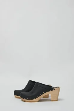 Old School Studded Clog on High Heel in Black^No.6 Store New