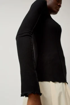 Omato Long Sleeve Top in Black^No.6 Store Discount