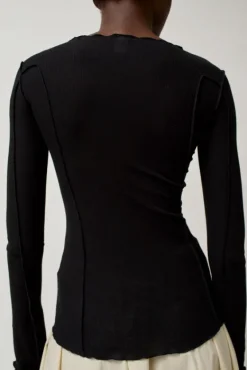 Omato Long Sleeve Top in Black^No.6 Store Discount