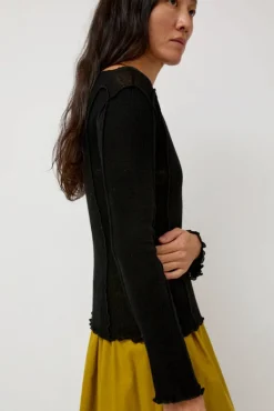Omato Wool Long Sleeve in Black^No.6 Store Clearance