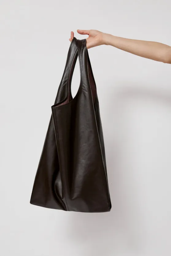 Oversize XL Shopper Bag in Braun^No.6 Store Clearance