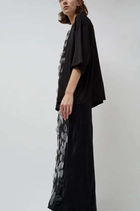 Oversized T-Shirt with Sequins in Black^No.6 Store Discount
