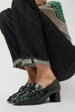 Philippe Heeled Loafer in Bottle^No.6 Store Outlet