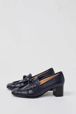 Philippe Heeled Loafer in Navy^No.6 Store Discount