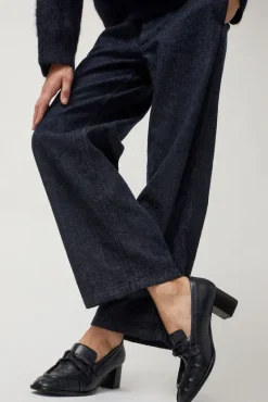 Philippe Heeled Loafer in Navy^No.6 Store Discount