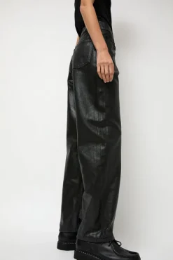 Pitched Baggy Jeans in Black Blue^No.6 Store Hot