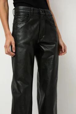 Pitched Baggy Jeans in Black Blue^No.6 Store Hot