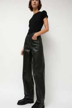 Pitched Baggy Jeans in Black Blue^No.6 Store Hot