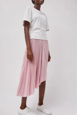 Pleated Asymmetric Skirt in Pink^No.6 Store New