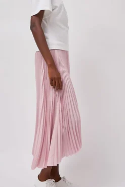 Pleated Asymmetric Skirt in Pink^No.6 Store New