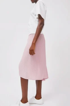 Pleated Asymmetric Skirt in Pink^No.6 Store New