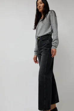 Plein High Rise Straight Jean in Stil Black^No.6 Store Best