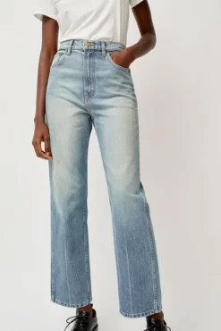 Plein High Straight Jean in Hudson Wash^No.6 Store Outlet