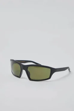 Raven Sunglasses in Matte Black and Green^No.6 Store Online