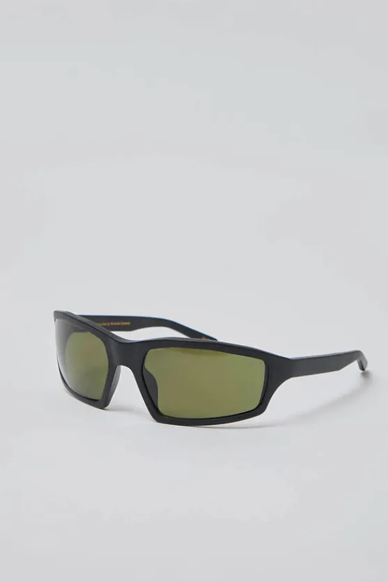 Raven Sunglasses in Matte Black and Green^No.6 Store Online