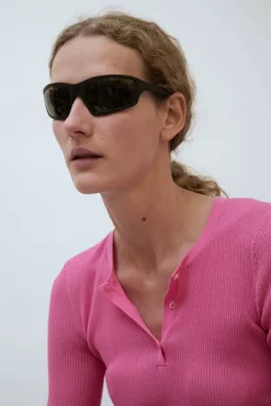Raven Sunglasses in Matte Black and Green^No.6 Store Online