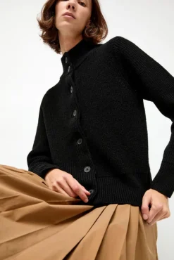 Raw Blouson Cardigan in Black^No.6 Store Hot