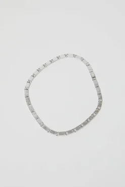 Rectangle Chain Link Necklace in Silver^No.6 Store Outlet