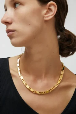 Rectangle Chain Link Necklace in Gold^No.6 Store Sale