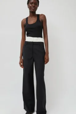 Relaxed Corset Trousers in Noir^No.6 Store Outlet