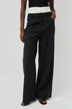 Relaxed Corset Trousers in Noir^No.6 Store Outlet