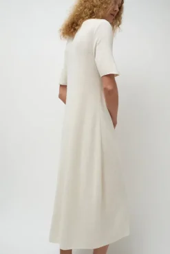 Rib Henley Dress in Bone^No.6 Store Fashion