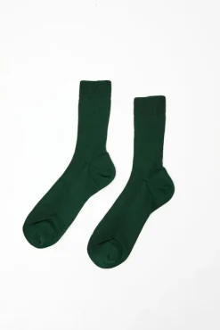 Ribbed Ankle Socks in Cipresso^No.6 Store Fashion