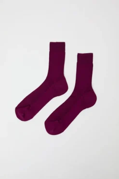 Ribbed Ankle Socks in Susina^No.6 Store Discount