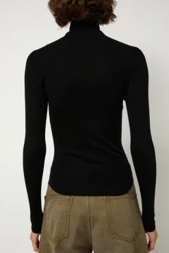 Ribbed High Neck in Black^No.6 Store Clearance