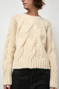 Rita Cable Sweater in Ivory^No.6 Store Fashion