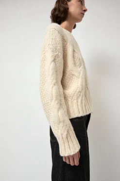 Rita Cable Sweater in Ivory^No.6 Store Fashion