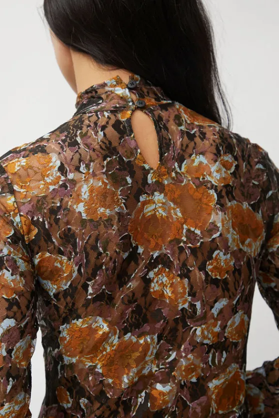 Rosa Turtleneck in Gold Roses^No.6 Store New