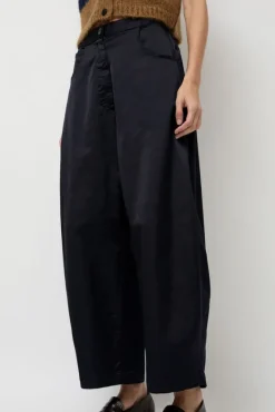 Satin Curved Pants in Night^No.6 Store Best