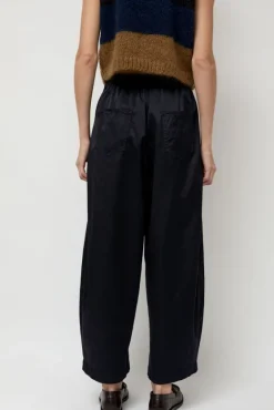 Satin Curved Pants in Night^No.6 Store Best