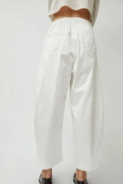 Satin Curved Pants in White^No.6 Store Discount