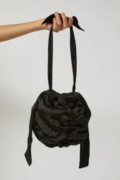 Satin Mini Ball Bag in Black^No.6 Store Hot