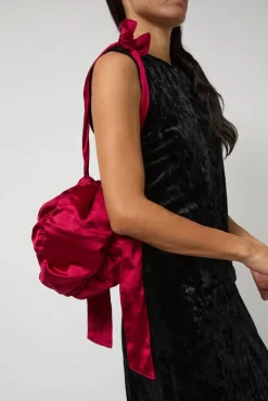 Satin Mini Ball Bag in Pink^No.6 Store Fashion
