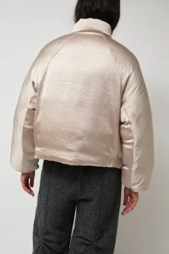 Satin Reversible Outer in Beige^No.6 Store Outlet