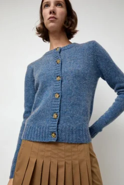 Scottish Cardigan in Greekblue^No.6 Store Fashion