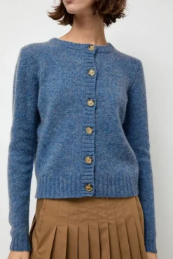Scottish Cardigan in Greekblue^No.6 Store Fashion