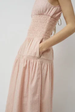 Sigrid Dress in Piquillo Check^No.6 Store Sale