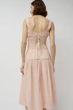 Sigrid Dress in Piquillo Check^No.6 Store Sale