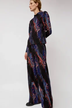 Silhouette Plisse Pant in Blue Shadow Wing^No.6 Store Clearance