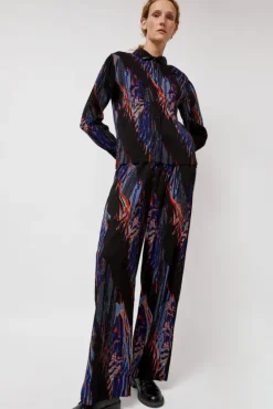 Silhouette Plisse Pant in Blue Shadow Wing^No.6 Store Clearance