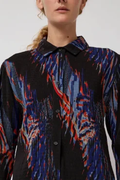 Silhouette Plisse Shirt in Blue Shadow Wing^No.6 Store Fashion