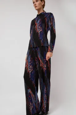 Silhouette Plisse Shirt in Blue Shadow Wing^No.6 Store Fashion