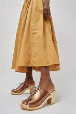 Simone Clog on High Heel in Bronze^No.6 Store Discount