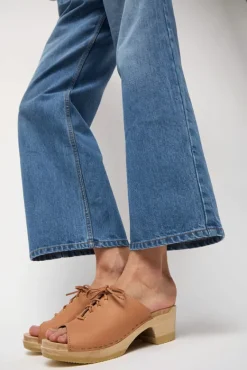 Simone Clog on Mid Heel in Desert^No.6 Store Best