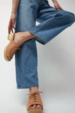 Simone Clog on Mid Heel in Desert^No.6 Store Best