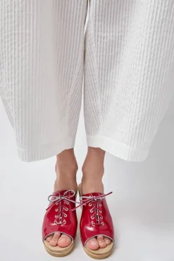 Simone Clog on Mid Heel in Red Patent^No.6 Store Sale